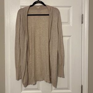Long Cardigan Sweater - Beige